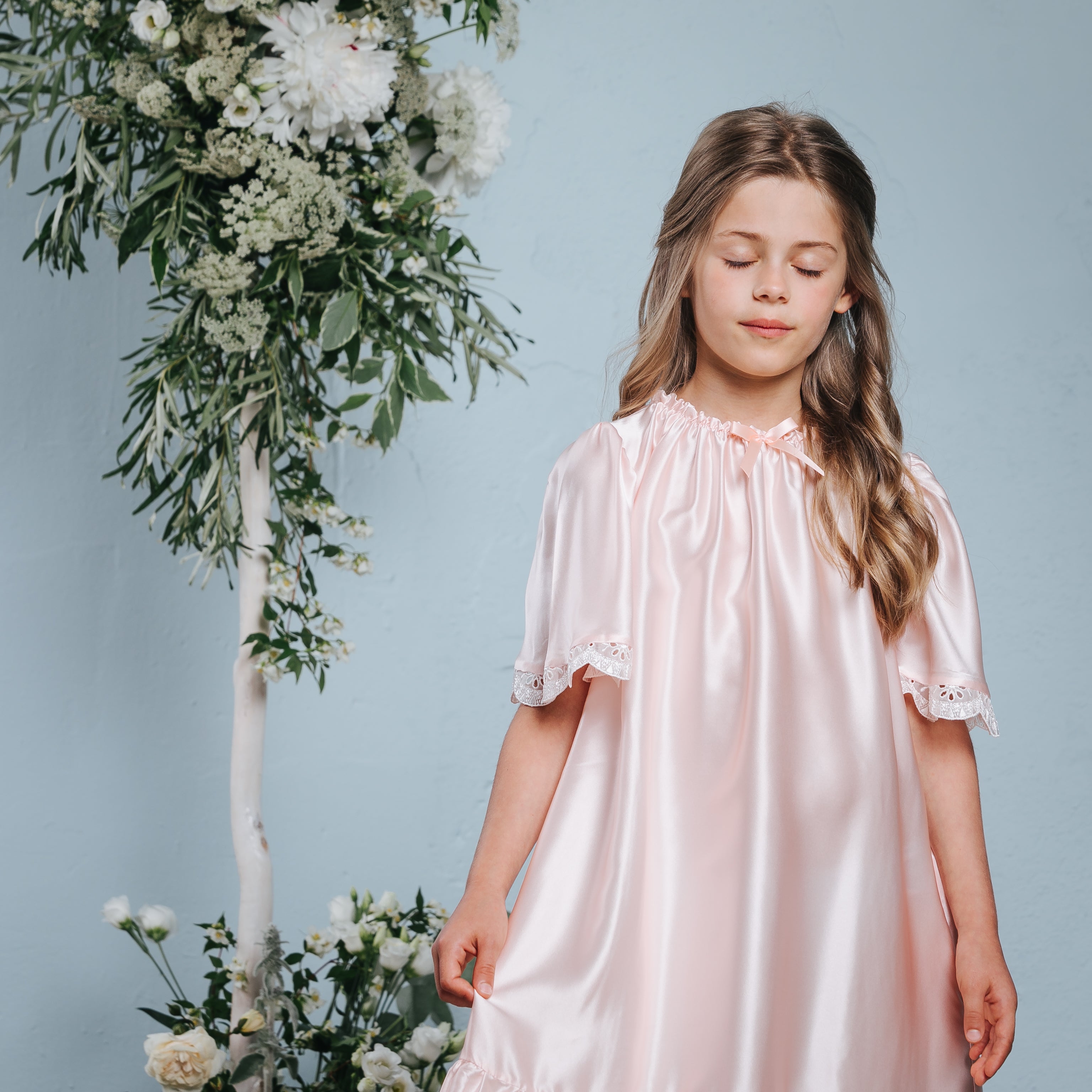 Girls' Silk Nightdress Agelea | Kids' Luxury & Fairylike Nighties ...