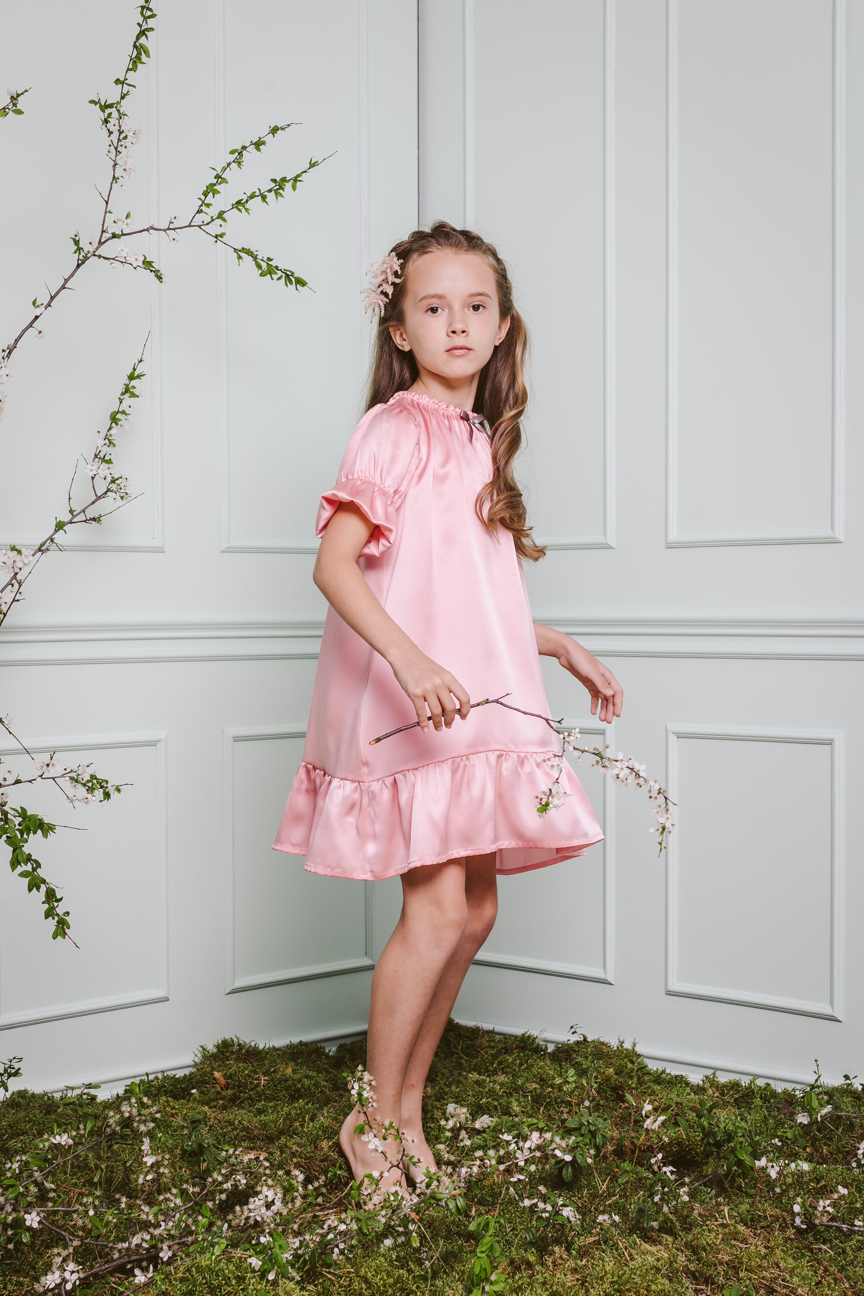 Girls' Silk Nightdress Daria | Kids' Luxury & Fairylike Nighties