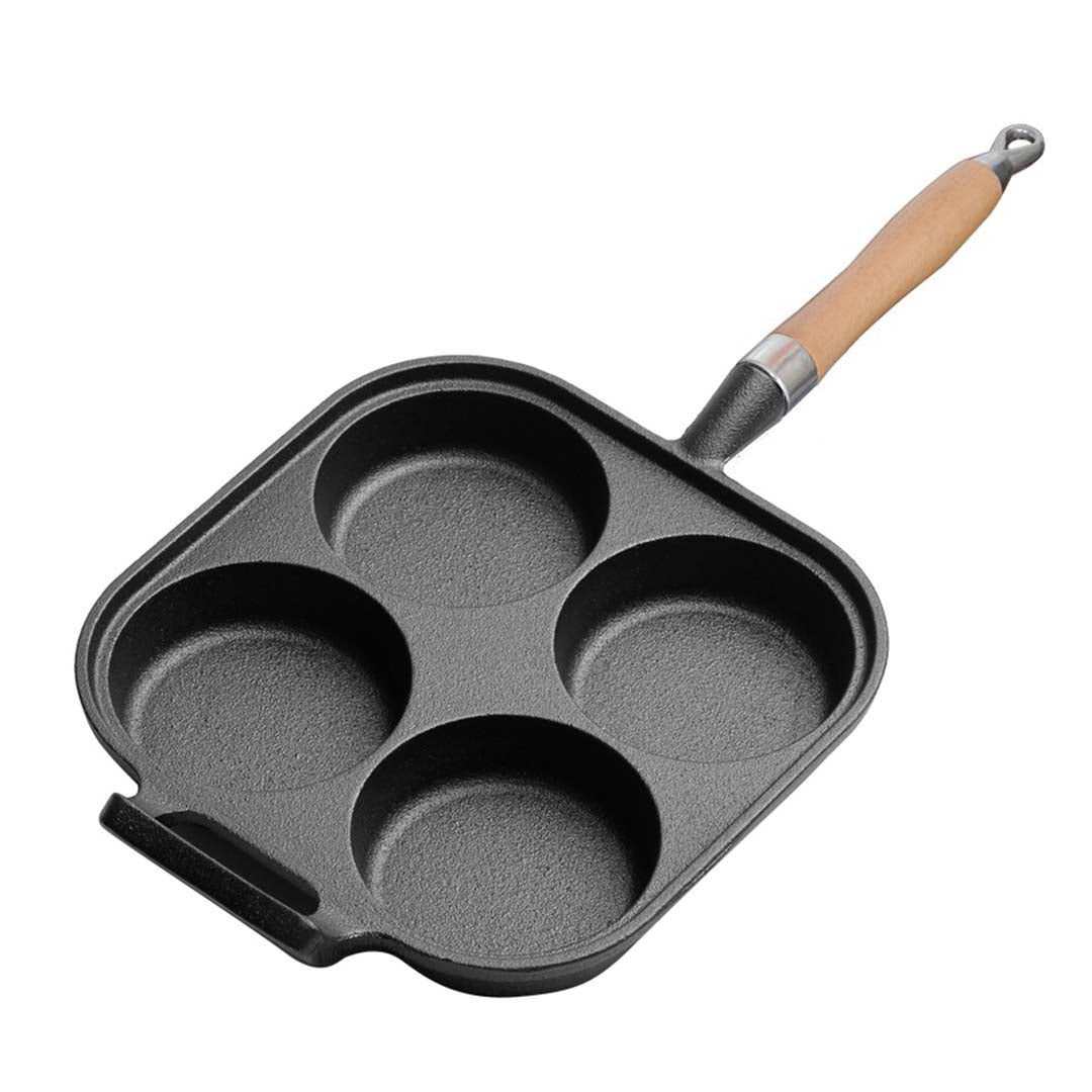 7-Hole Cake Cooking Pan Cast Iron Omelette Pan Non-stick Cooking Pot –  Kitchen Groups