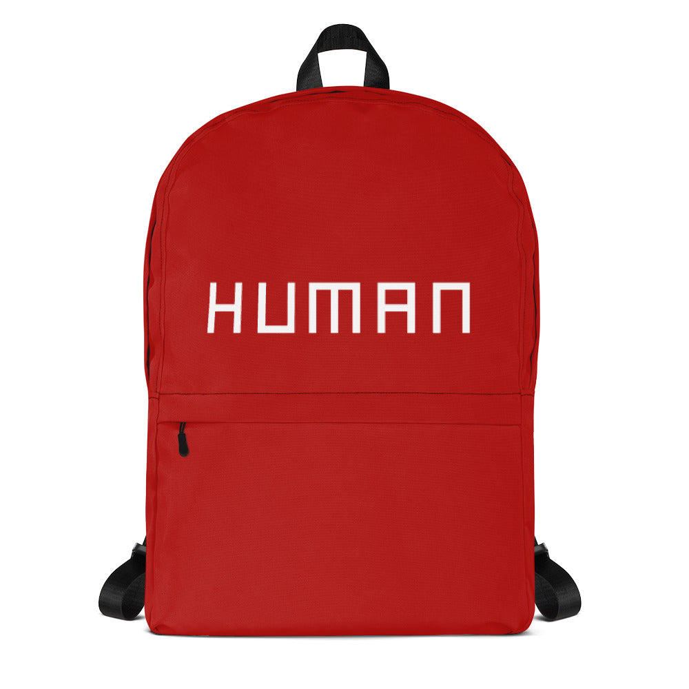 red fashion backpack