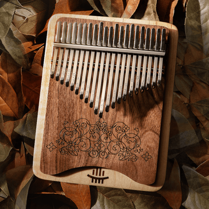 NEW Hluru 21 Key Walnut Kalimba Mbira Instrument | Full-Wood Board C Major | gokalimba.net 4