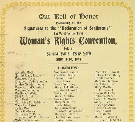 declaration of the rights of woman