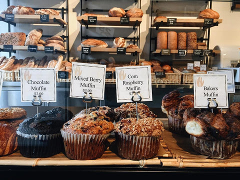 Muffins at Bread Alone Bakery