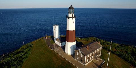 aerial view of the lighthouse