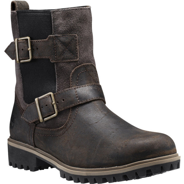 Timberland Wheelwright Mid Pull-on Boot | Women's - Dark Brown Suede ...