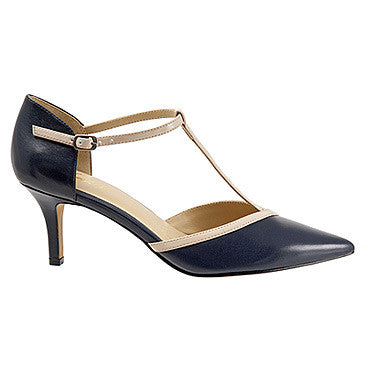 Trotters Amelia | Women's - Navy/Nude - FREE SHIPPING on all orders ...