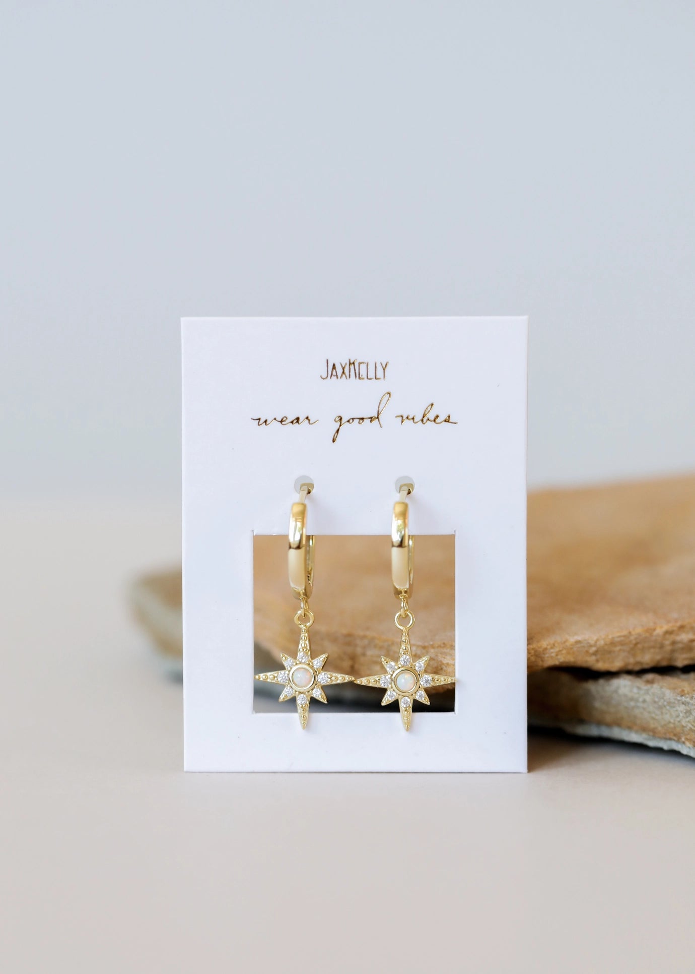 Celestial Starburst Mini Hoop Earring