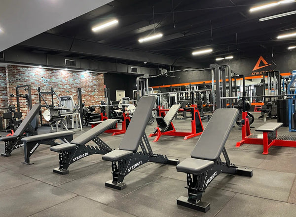 Weight Benches in a Gym