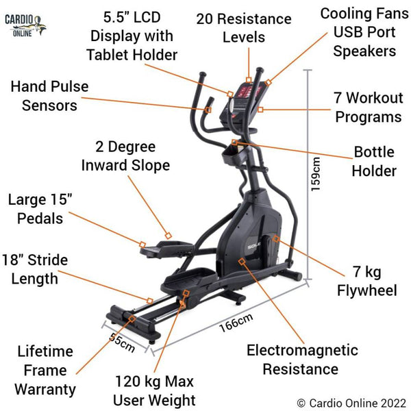 Sole E20 Cross Trainer Features