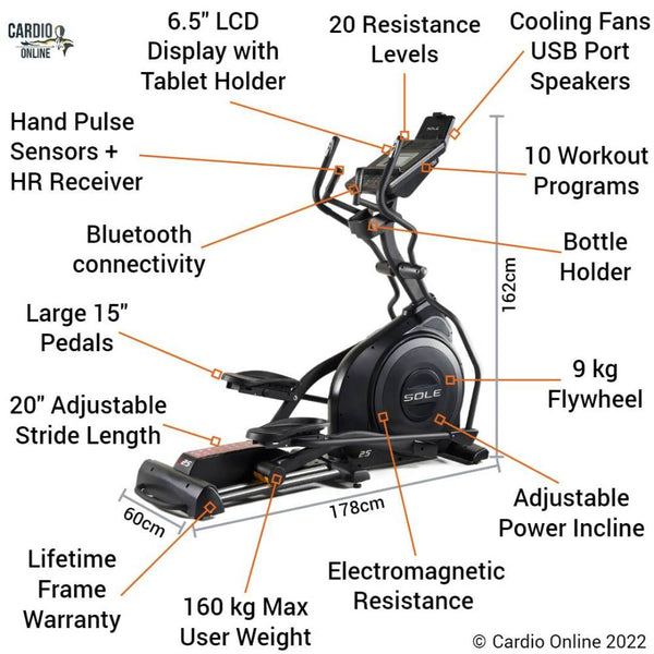 Sole E25 Cross Trainer key Features