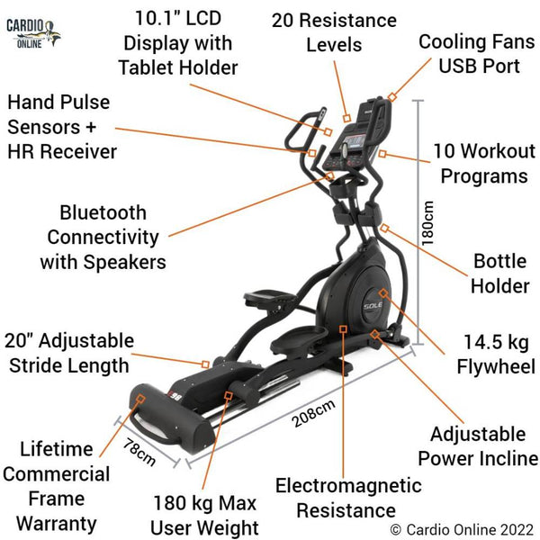 Sole E98 Cross Trainer Features