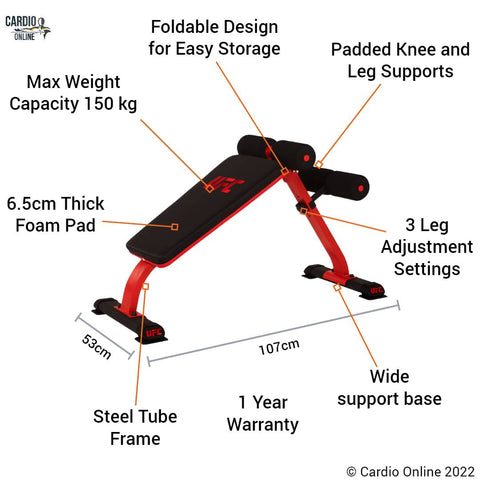 UFC Mini Ab Bench Features