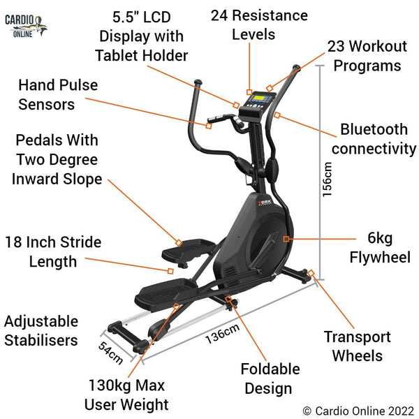 York X315 Foldable Cross Trainer