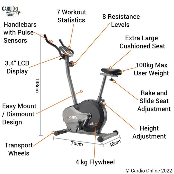 York C400 Bike Key Features