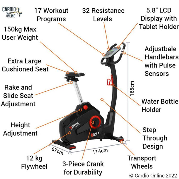 Yortk C420 Exercise Bike Features