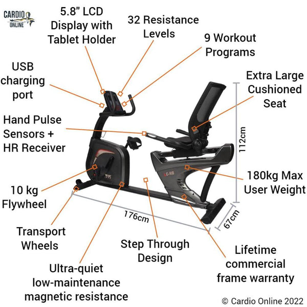 York LC-RB Recumbent Exercise Bike Features