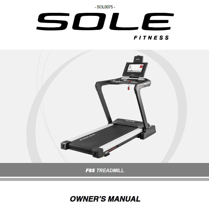 Sole F85 User Manual