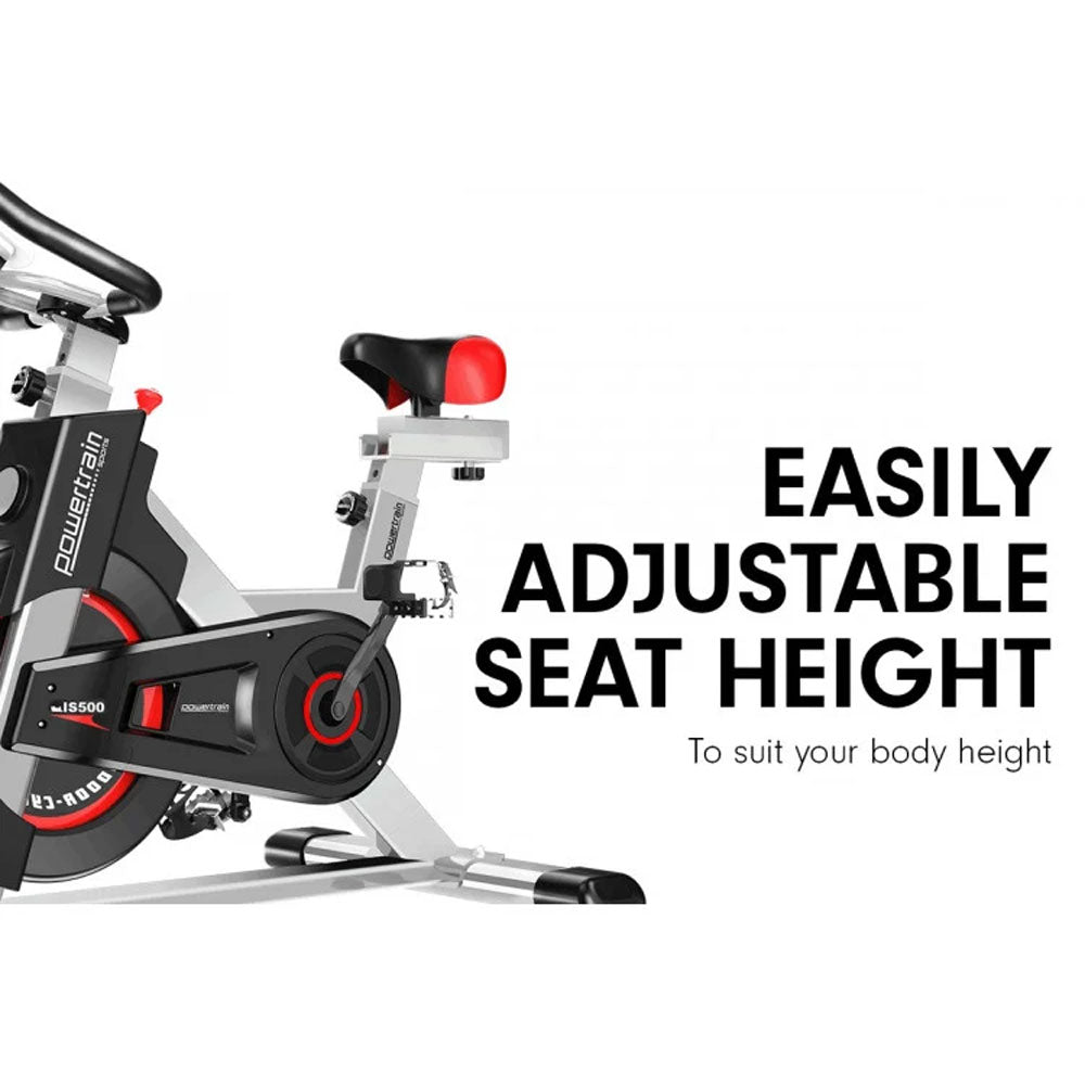 powertrain heavy flywheel exercise spin bike is500