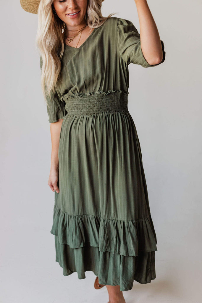 smock waist dress