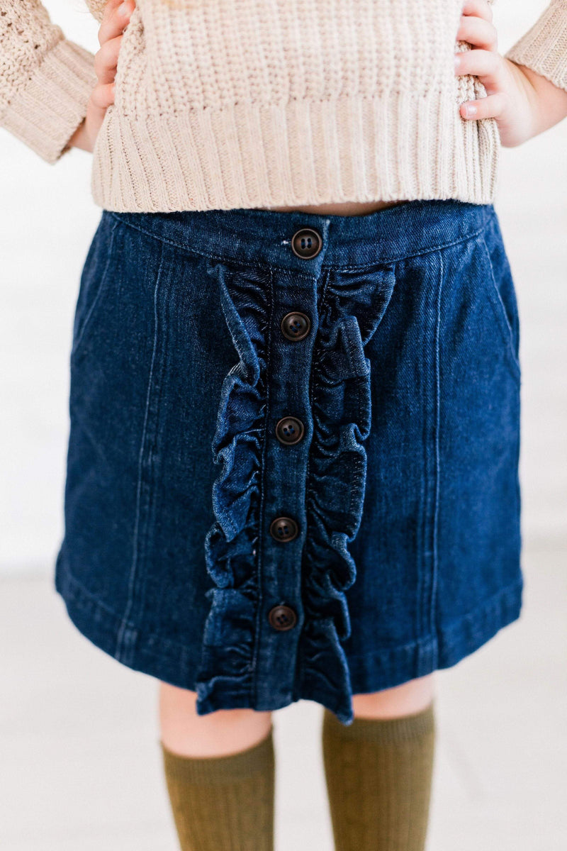 jeans skirt kids