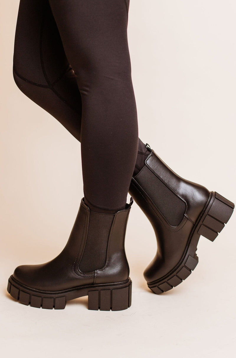 Shoes: Booties Aldean Lug Sole Boots Black