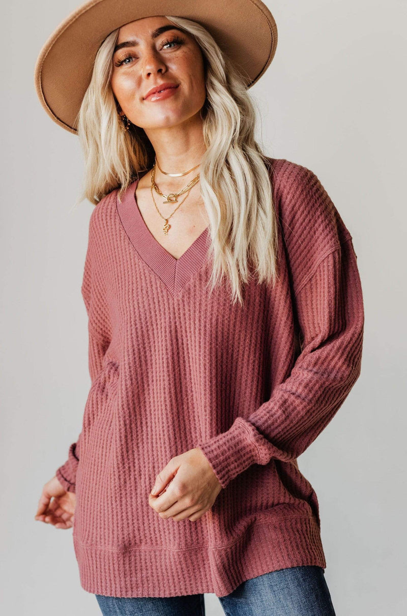 waffle knit sweater