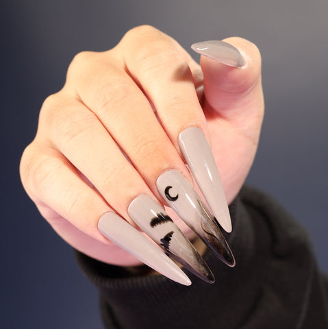 Halloween Bat Nails from PLA