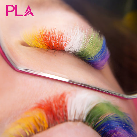 Rainbow Lash Extension Set By Paris Lash Academy