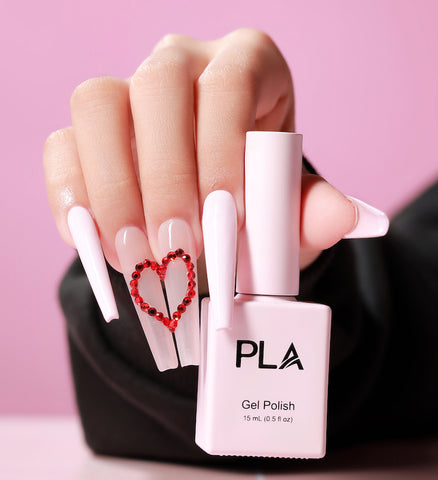 Heart Nails for Valentine's Day by PLA