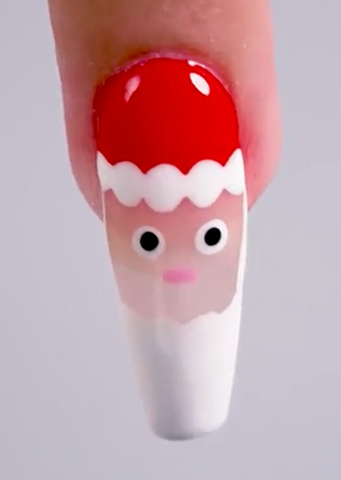 Santa nails created with our Holiday Collection at PLA Inc.   