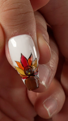 Turkey design from PLA's Fall Nail Collection
