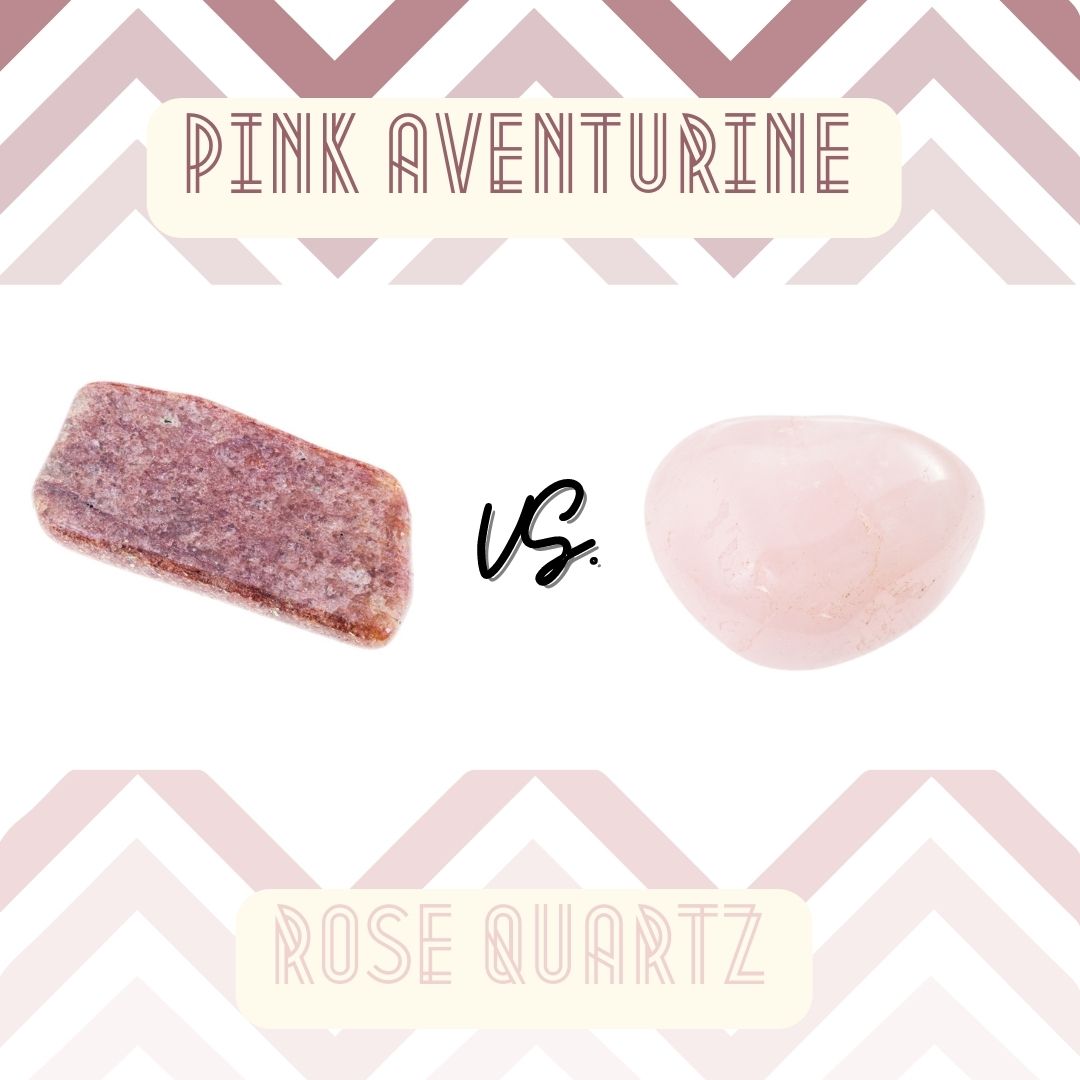 pink aventurine vs rose quartz