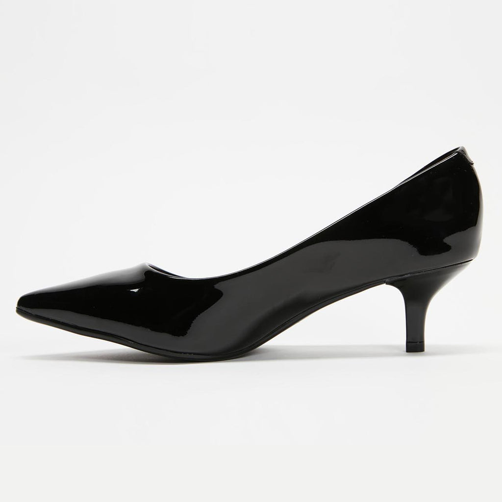 Vizzano 1122-828 Kitten Heel Pointy Toe Pump in Black Patent – Charley ...