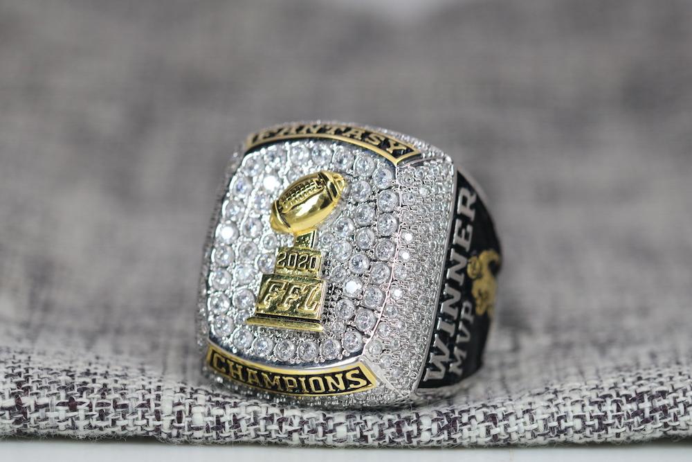 2022 FFL Champion Ring GOLD Finish Fantasy Football