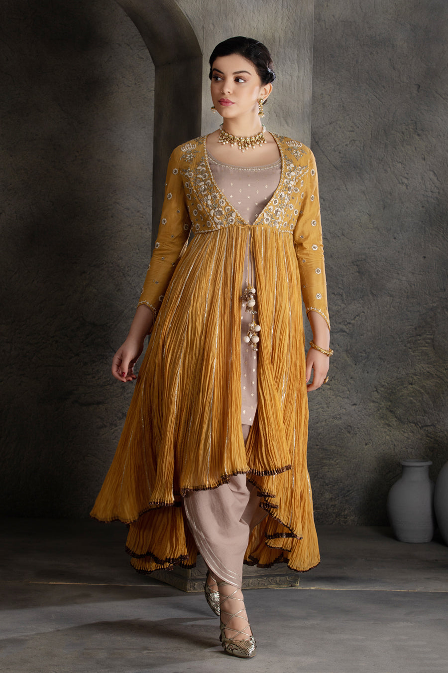 Buy Wedding Wear Multi Color Sequence Work Mastani Silk Readymade Modi  Jacket Kurta Pyjama Online From Surat Wholesale Shop.