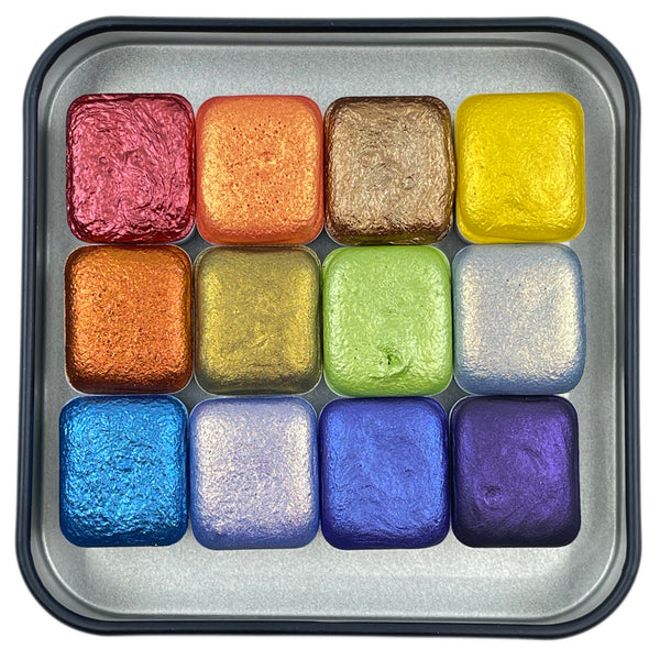  Cosmic Shimmer Iridescent Watercolour Pallet Set 6-Antique  Shades, mica, Multi-Colour, 1 Count (Pack of 1) : Arts, Crafts & Sewing