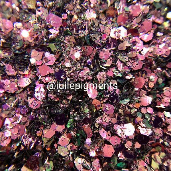 Gold Pink Mix Chunky Glitter for Resin Epoxy Crafts 