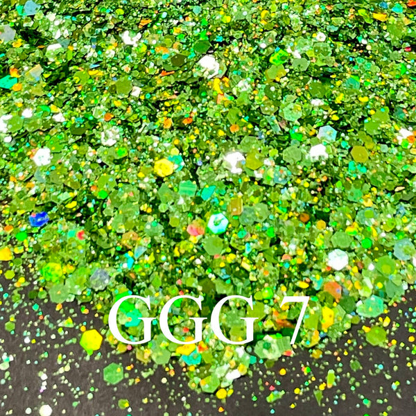 30g GGG 4 Holo Multi Color Chunky Glitter Nail DIY Resin Epoxy Art Cra –  IUILE