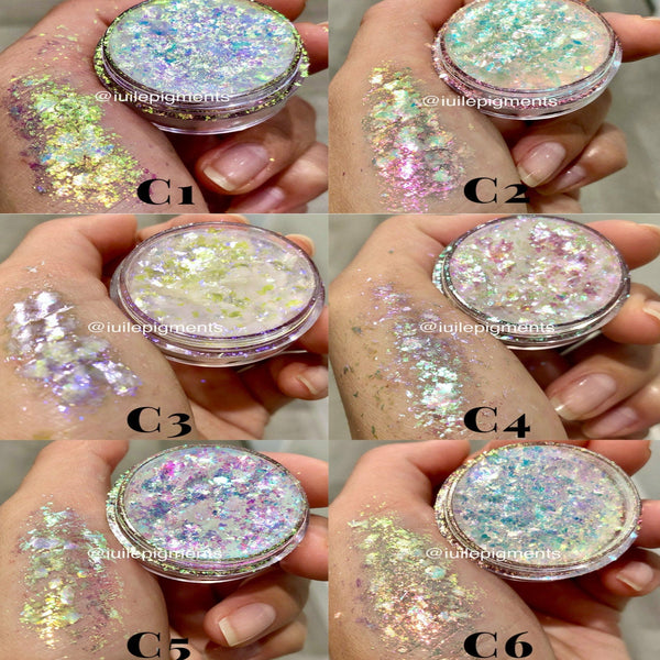 Aurora Borealis Pigment for UV Resin Art, Iridescent Galaxy Colorant, MiniatureSweet, Kawaii Resin Crafts, Decoden Cabochons Supplies