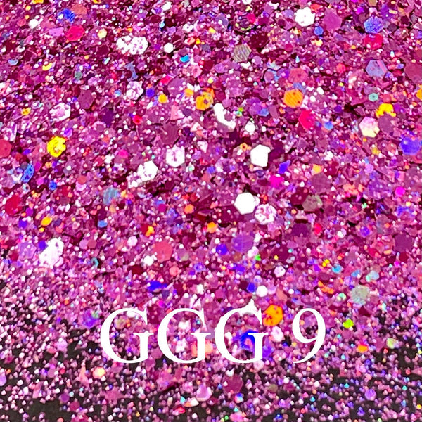 30g GGG 12 Holo Multi Color Chunky Glitter Nail DIY Resin Epoxy