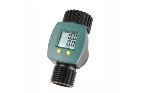 Product images for the Save-a-Drop Hose Water Meter by Garden Tower Project