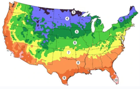 a photo of the USDA hardiness zones