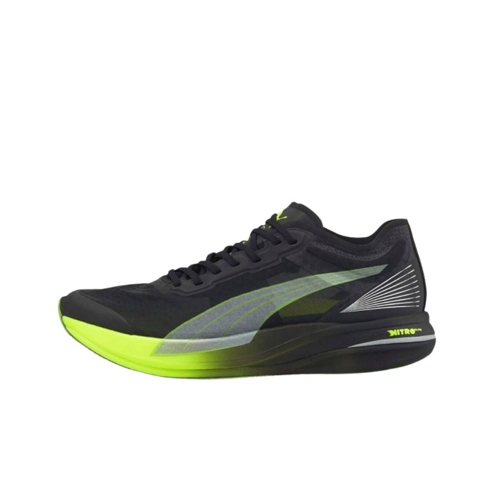 Puma Deviate Nitro Elite Fireglow Mens Training Comfort Running Shoes -  Yellow