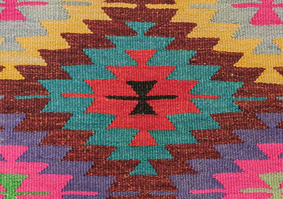 Poils d'un tapis kilim