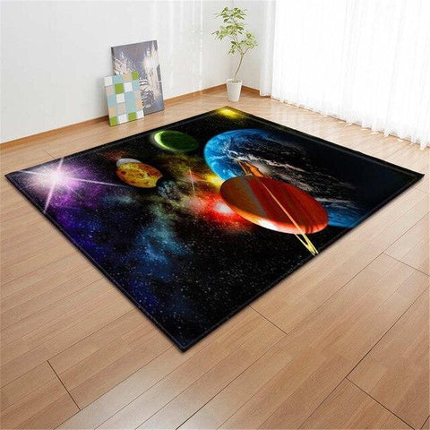 Tapis de chambre bébé espace