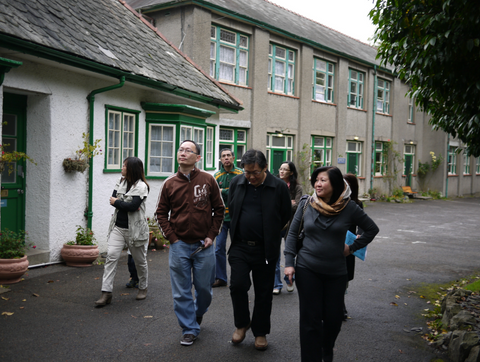 Pastors visiting BCW in 2011 before the purchase of the college