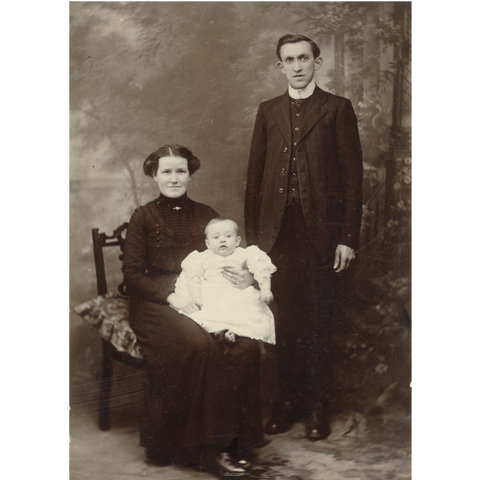 Rees Howells with wife and baby Samuel