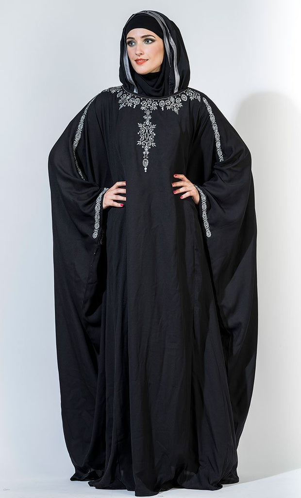 Eastessence presents Beads embroidered kaftan style abaya dress ...