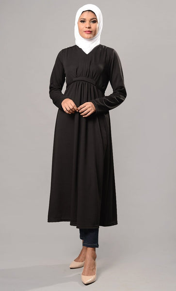 a line jersey dress