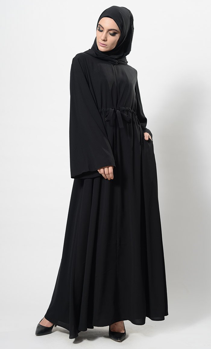 Eastessence presents Modern twist hooded abaya dress and hijab set ...